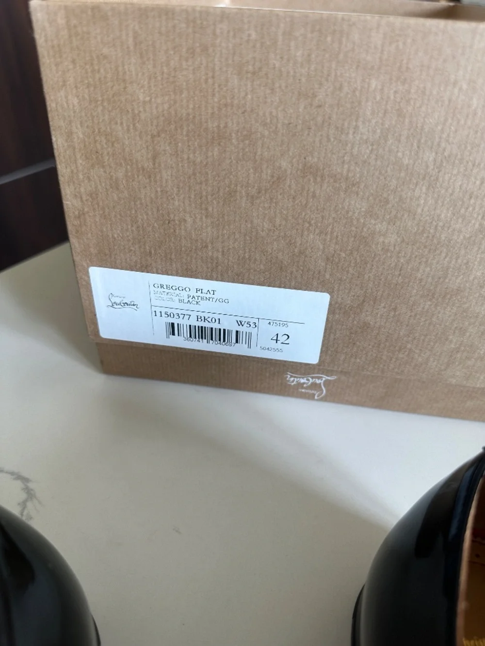 Christian Louboutin Men’s Size 42 Patent Calf Leather Oxfords